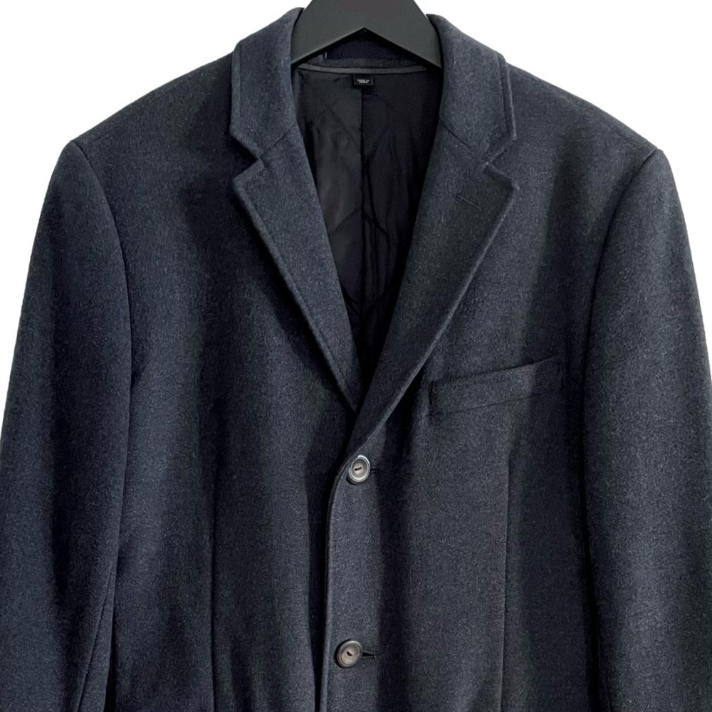 J Crew Ludlow Wool Cashmere Coat, Heather Blue, Thinsulate Lined, 39R - Picture 4 of 9